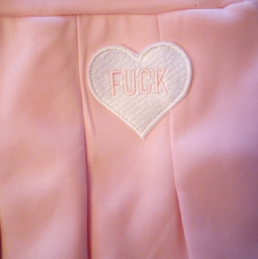 Spencer's Fck Heart Skirt, Adult Small